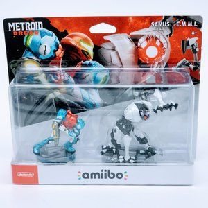 Nintendo Metroid Dread Amiibo 2 Pack Samus & E.M.M.I Switch Figs New In Box NIB